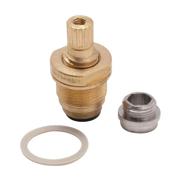 CENTRAL BRASS K-453-C Faucet Stem Assembly, With Replaceable Seat for Topmount, Centerset, Wall Mount, Bar and Laundry Faucets, Cold