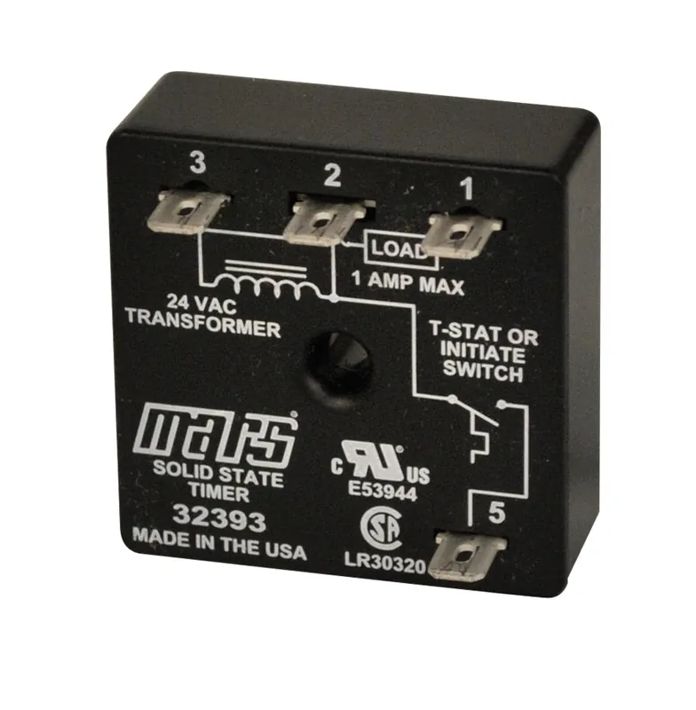 Mars 32393 Time Delay Relay 18-30Vac Post Purge Timer 2 Minute Delay