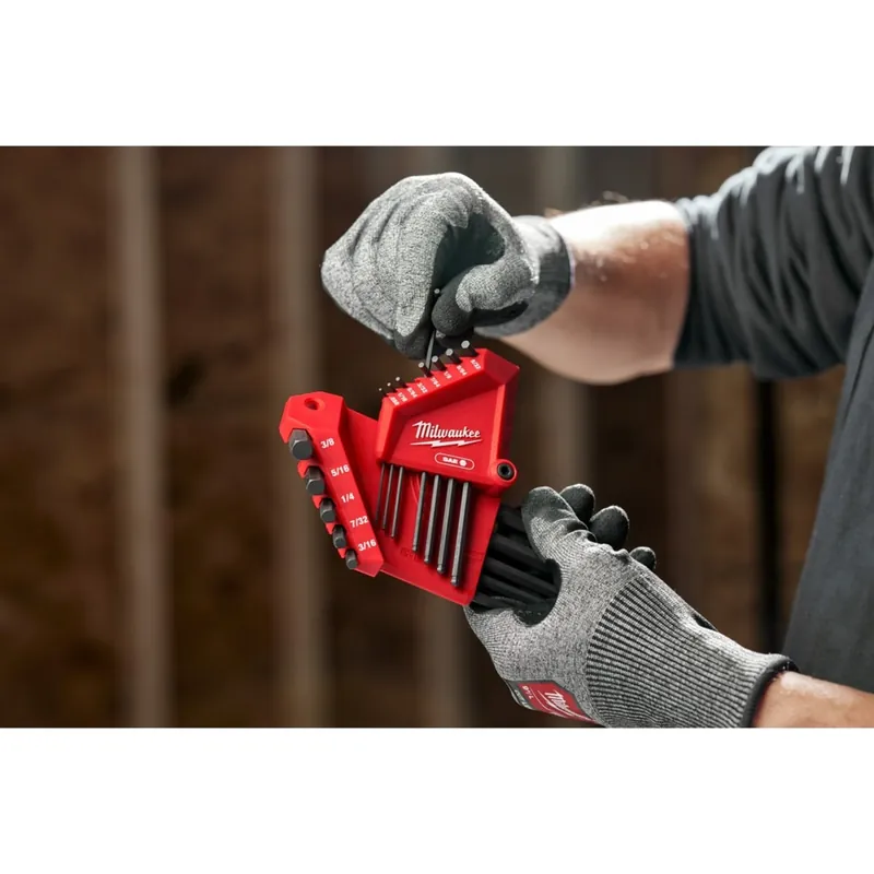 Milwaukee Tool 48-22-2185 13-Key Ball End L-Key Set - SAE