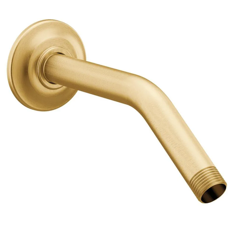 Moen S122BG S122 Series 8 In. Shower Arm And Flange In Brushed Gold