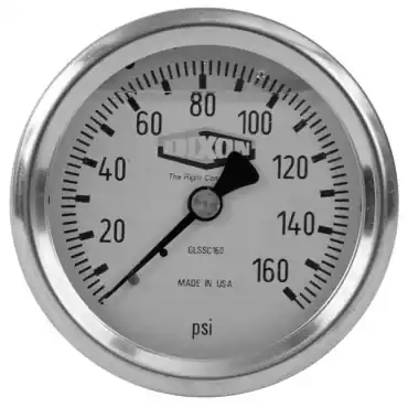 Dixon Valve & Coupling GLSS10000 Liquid Pressure Gauge 0-10,000 PSI