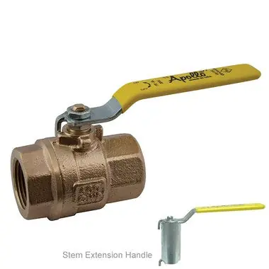 Apollo Valves 77C10804A 77C-A Series 2 in. Bronze Full Port NPT 600# Ball Valve
