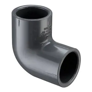 Spears 406-020G 2 PVC 90 ELL SOC SCH40 GRAY