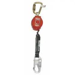 Honeywell MFL1Z76FT Turbolite 6 Ft ANSI Web Self-Retractable Lifeline With Carabiner And Snap Hook