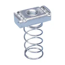 nVent CADDY SPRA0050EG Strut Nut with Spring, Channel Type A, Steel, EG, 1/2 Rod