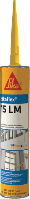 Sika 442144 Sikaflex 15Lm Low-Modulus Elastomeric Sealant, White, 10.1Oz