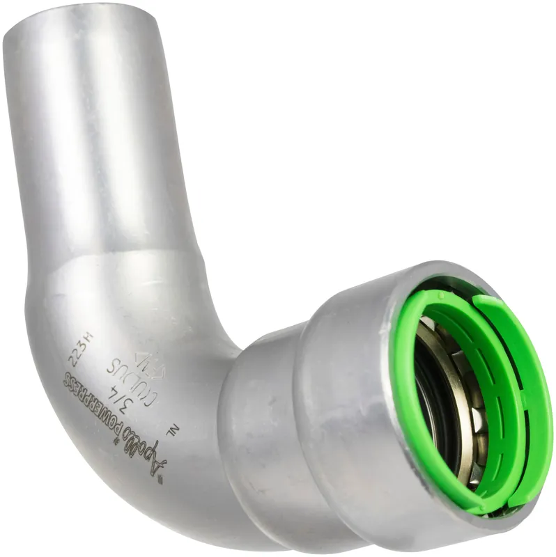 Apollo PWR7480198 Powerpress, Press Street Elbow, Non-Gas, 3/4 inch x 3/4 inch, Press x FTG, 90 Degree, Model 407-2