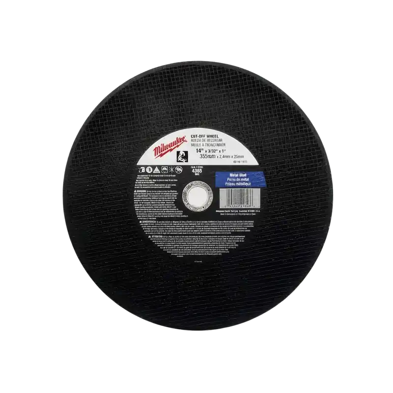 Milwaukee 49-94-1410 Type 1 Cut-Off Wheel 14 in Dia x 3/32 in Thick
