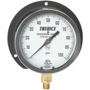 Trerice 500XB4502LA30/100 500X Industrial Pressure Gauge