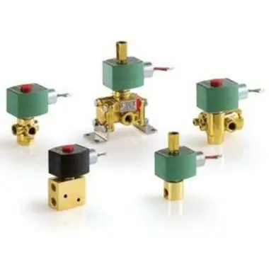 ASCO EF8317G035 Solenoid Valve 8317 Brass 1/4 NPT 3 Way Normally Closed 120AC Nitrile Rubber