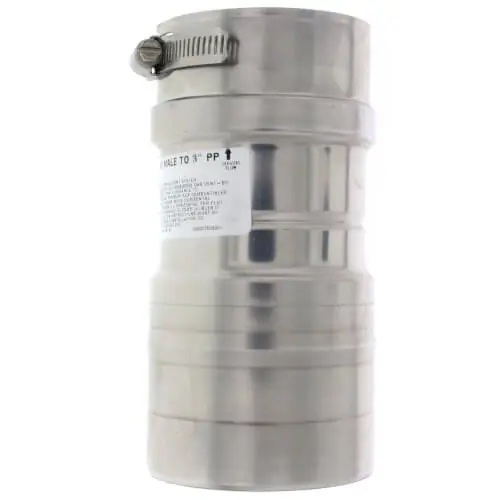 DuraVent 3PPS-03PVCM-3PPF 3 PolyPro Male PVC Appliance Adapter