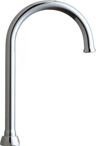 Chicago Faucets GN2FCJKABCP 1-Hole Gooseneck Lavatory Spout in Polished Chrome