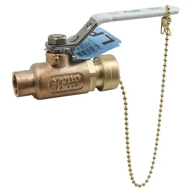 Apollo Valves 70LF103HC 70LF-100 HC Series 1/2 x 3/4 in. Bronze Reduced Port Threaded x NPSH 600# Ball Valve