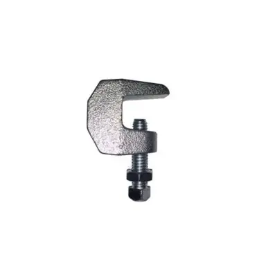 Duro Dyne 013188 3/8in Plated Small Mouth Beam-Clamp w/ Lock Nut