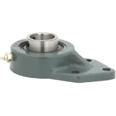 Dodge FB-SC-012 Flange-Mount Ball Bearing Unit - 3/4 in Bore, 3-Bolt Bracket Mount, Set Screw Locking, Cast Iron Housing
