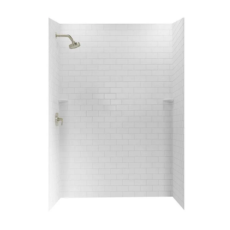 Swan Corporation STMK723662.010 72-1/2 x 62 in. Swanstone Shower Unit in White