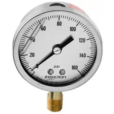 Ashcroft 251009AWL02L160 Duralife Pressure Gauge 0-160 psi