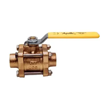 Apollo Valves 82206F3 82-200 Series 1-1/4 in. Bronze Dual Port Solder 600# Ball Valve
