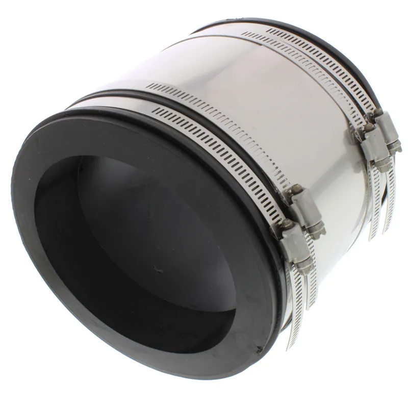 Fernco 1002-55RC RC Series 5 in. Clay x Cast Iron Straight PVC Coupling