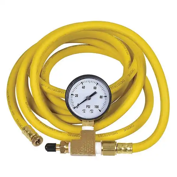 Oatey 274228 Hose Extension 10 Inch with Gauge