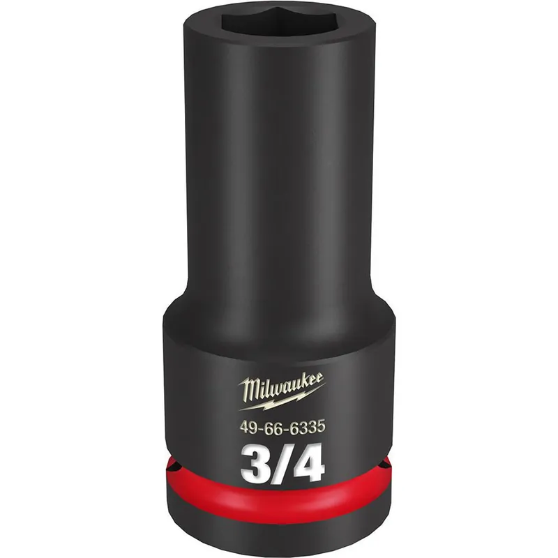 Milwaukee 49666335 SHOCKWAVE Impact Duty 3/4 Drive 3/4 Deep 6 Point Socket 49-66-6335