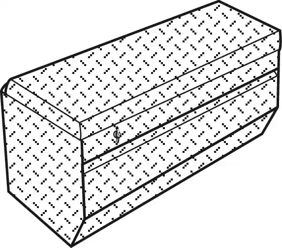 WEATHER GUARD 674001 Clear Aluminum All Purpose Chest Full Compact
