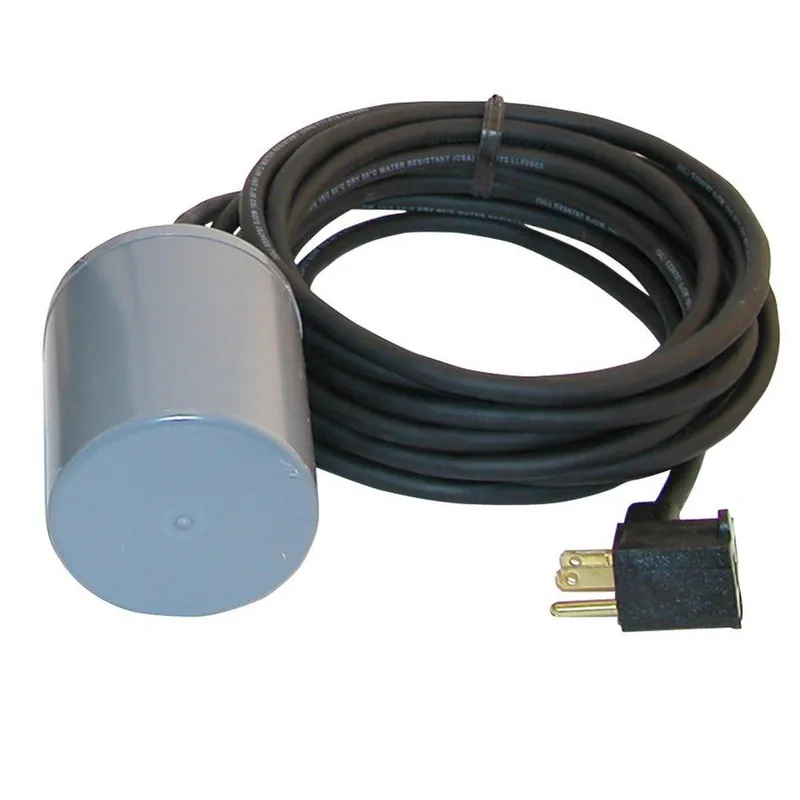 Zoeller 10-0063 13A 20 ft. Plastic 115V Pump Switch for N Models 53, 55, 57, 59, 98, 137, 139, 140, 264, 266, 267, 268, and 282