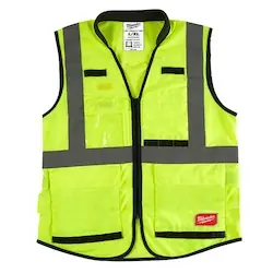Milwaukee 48-73-5082 High Visibility Yellow Performance Safety Vest - L/XL