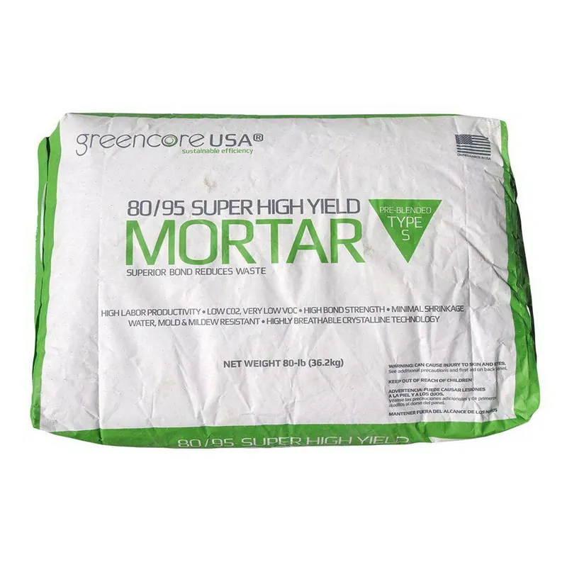 Quikrete 855S80 Greencore USA 80 lb Bag Gray Type S Super High Yield Mortar