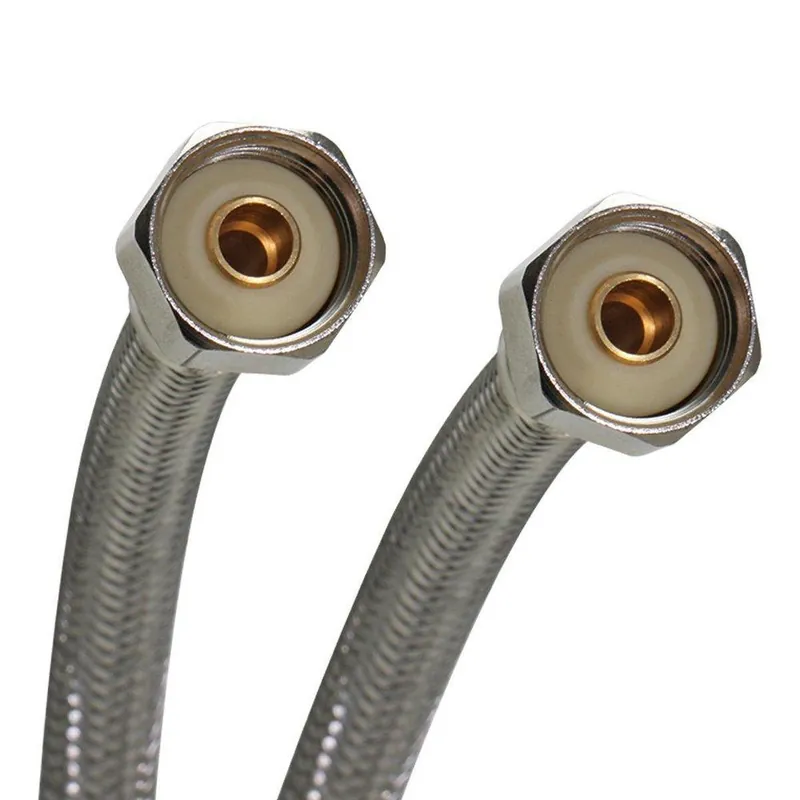 Fluidmaster PRO4F12 1/2 x 12 in Braided Stainless Toilet Flexible Water Connector