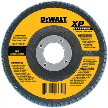 DeWalt DW8358 High Performance Type 27 Flap Discs 4 1/2 in 80 Grit