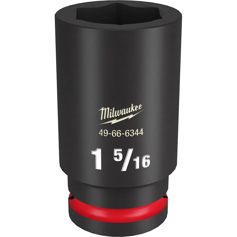 Milwaukee 49666344 Shockwave Impact Duty 3/4 Drive 1-5/16 Deep 6 Point Socket
