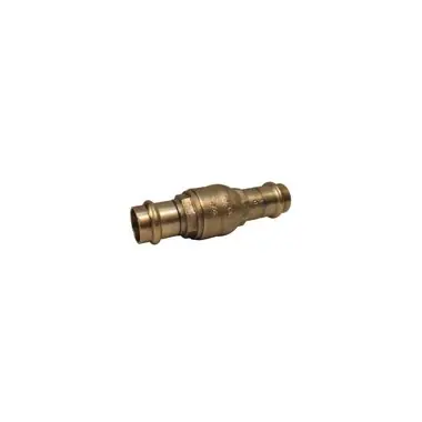 Nibco PF480Y-112 Check Valve Inline Ring Check 1-1/2 Inch Bronze Press x Press Female End PTFE Seal