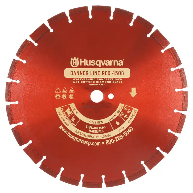 Husqvarna 542751065 Husqvarna 18 Banner Line Red 450B-R Asphalt Diamond Blade