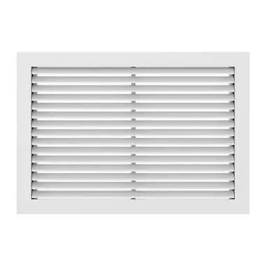 Hart & Cooley RH45-14X14W Return Air Grille Fixed Blade 14 x 14 Inch