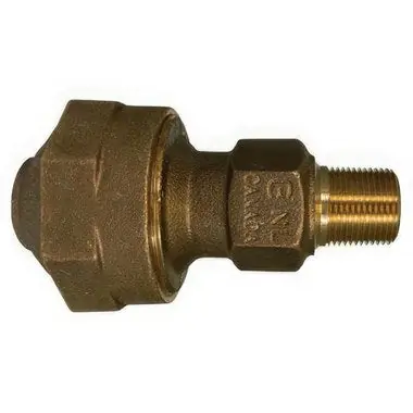 AY McDonald 74753U5-1 Cambridge Adapter Lead Free Brass 3/4 Inch Universal x Male 1.30-1.70 Inch