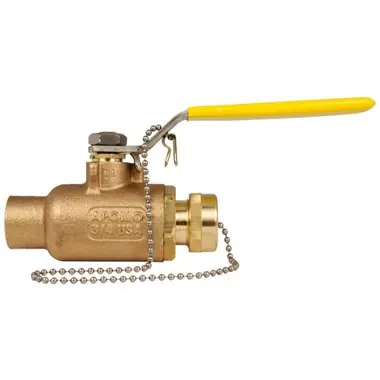 Apollo 70205HC 70-200 Series 1 x 3/4 in. Bronze Standard Port Solder x NPSH 600# Ball Valve