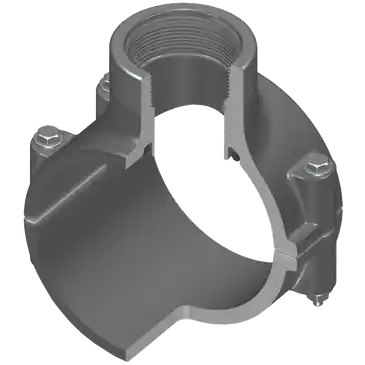 Spears 867S-415SR 4X1/2 PVC CLAMP SADDLE SRFPT EPDM SS BOLT