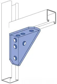 Unistrut Corp. P2484EG Unistrut P2484-EG 90D Gusseted Fitting