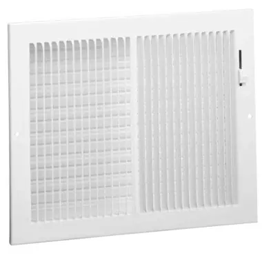 Hart & Cooley 661-10X6W Register 661 Sidewall/Ceiling 2 Way White 10 x 6 Inch Steel