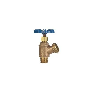Nibco 34DO Boiler Drain 74-CL Multi-Turn 3/4 Inch MIP x Hose Cast Copper for Low-Pressure Water Systems