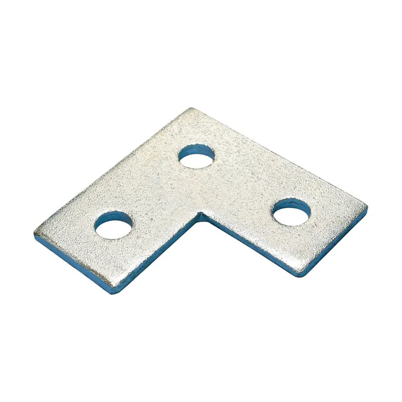 nVent CADDY F360000EG Three Hole Flat Corner Bracket, Steel, 3.5 x 3.5