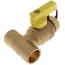 Webstone 50673W Ball Valve Lead Free Brass 3/4 Sweat Tee with Drain Full Port