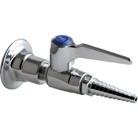 Chicago Faucets 986-909AGVCP Wall Flange with Ball Valve and Inlet Shank 3/8 in