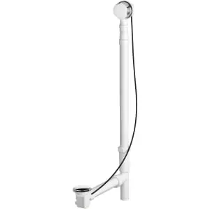 DXV 754990-201.243 Drain Kit Tub Overflow Matte Black Acrylic for Freestanding Tub with Center Drain