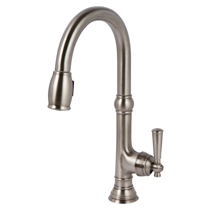 Newport Brass 2470-5103/15 Jacobean Single Handle Pull Down Kitchen Faucet