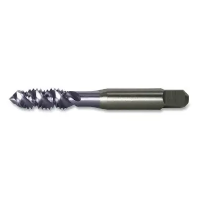 Greenfield 330207 TiCN Bottoming High-Spiral Flute Machine Tap, Metric, M4-0.7