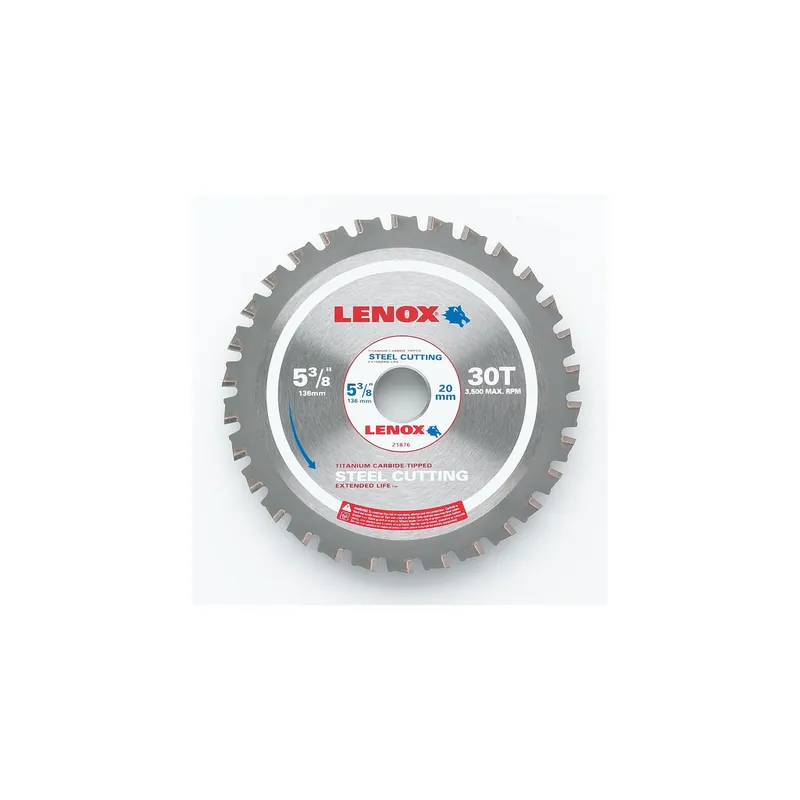 Lenox 21876ST538030CT Circular Saw 5-3/8 Inch Diameter