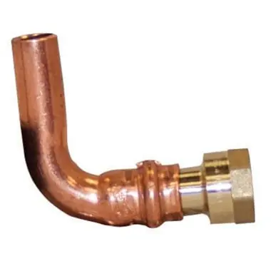 Apollo 10066565 8707-3 Female 90 Deg Elbow, Copper & Lead Free Brass, Small Diameter, PxFPT, 10066565