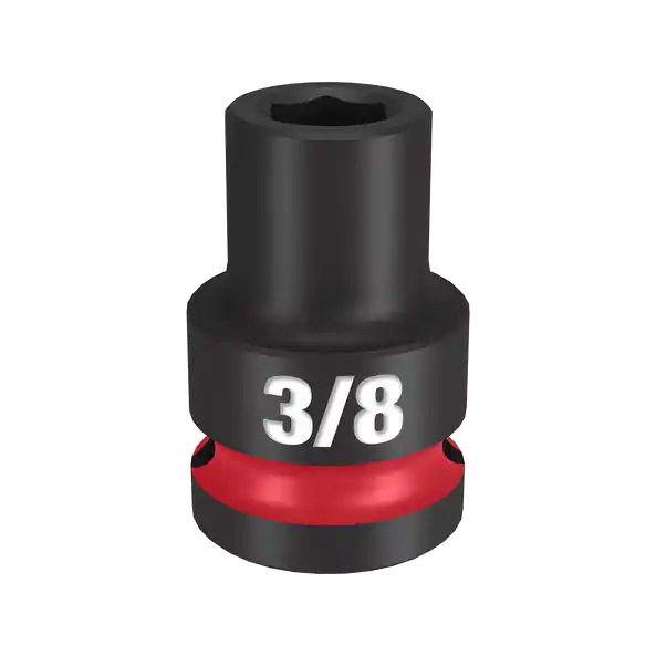 Milwaukee 49666200 Shockwave Impact Duty 1/2 Drive 3/8 Standard 6 Point Socket